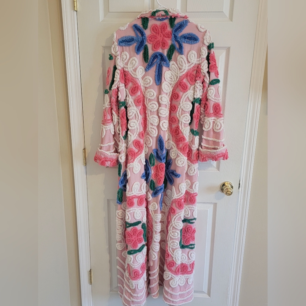 Custom Made Chenille Robe~Vintage~Hollywood Glam! πΌπΈπΉπ΅π - Picture 3 of 6